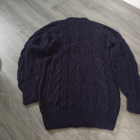 NWT Gamboa Alpaca Sweater for Men Hand Knitted Cabled Sweater - Picture 7 of 12